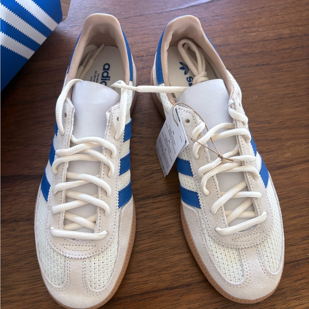adidas Cream & Blue Handball Spezial Sneakers - Picture 2 of 3
